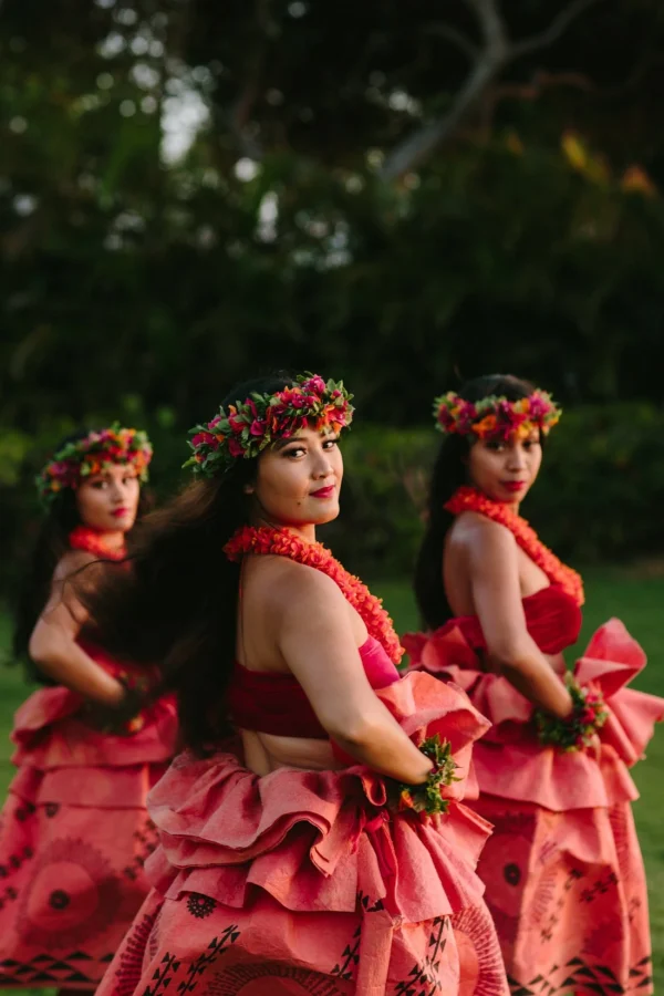 Traditional Hawaiian luau show at Grand Wailea.