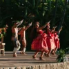 Hula dancers performing at Grand Wailea Luau in Maui.