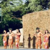 Evening luau performance at Grand Wailea with hula and fire dancers.